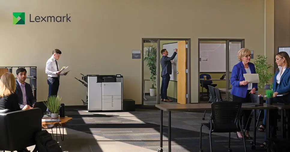 Lexmark 9 Series office printer delivering reliable and secure printing solutions for business use.