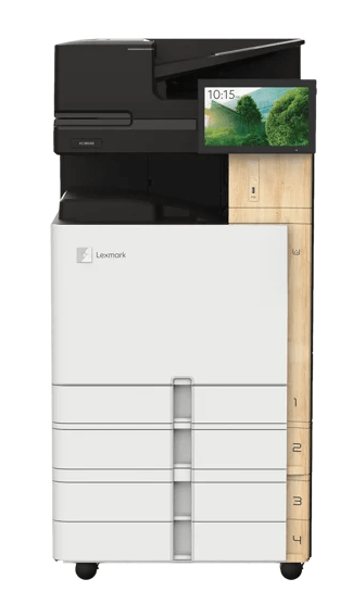 Lexmark 9-Series all-in-one wireless printer with sleek design and control panel