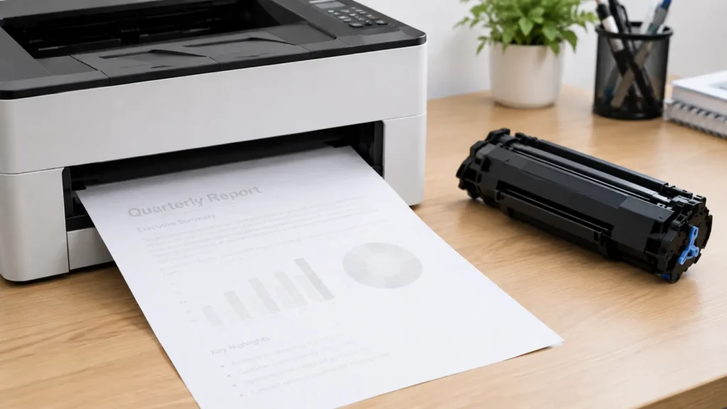 Printer prints faint even though toner is full